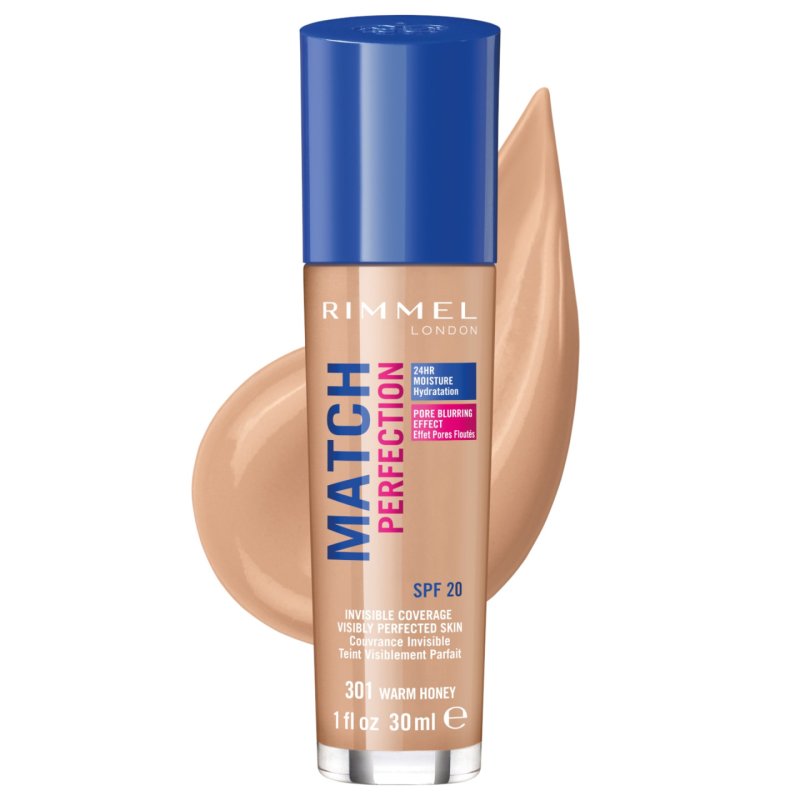 Rimmel Match Perfection Foundation, Warm Honey, 30ml