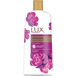LUX Charming Peony Body Wash with Orange Oil Aromatic Fine Fragrance Shower Gel Nourishing Body Cleanser Bath Soap 600ml