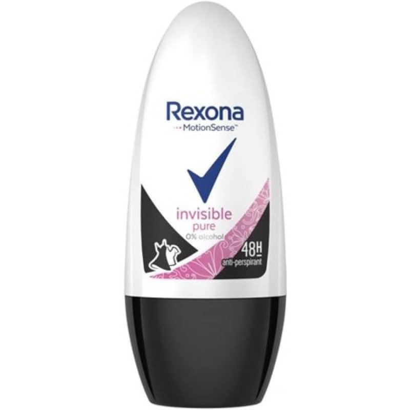 Rexona Invisible Pure Roll-On Antiperspirant 50ml