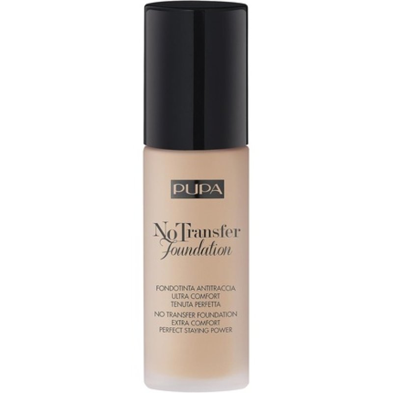 Pupa No Transfer Foundation SPF15 Moisturizing Foundation 01 Nude 30ml