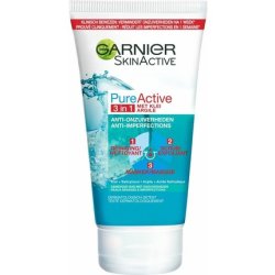 Garnier Skinactive Face Pureactive 3-In-1 - 150ml - Cleansing, Scrub, Mask