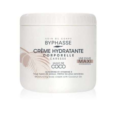 Byphasse Body Cosmetics Unisex Moisturizing Cream with Coconut Oil 500ml