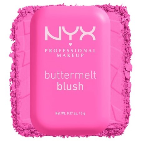 NYX PROFESSIONAL MAKEUP Buttermelt Powder Blush Fade and Transfer-Resistant Blush Vegan Formula My Butta Half 01 0.17