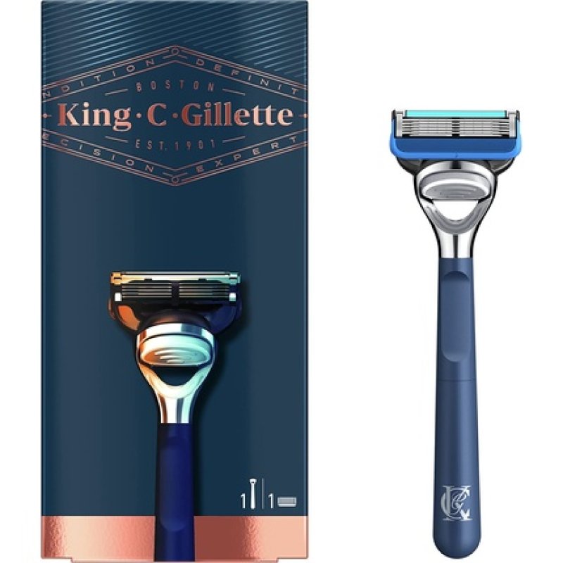 Gillette Men's Shaver and Profiling Machine with Integrated Precision Trimmer and Premium Handle 50g Precision Shaving