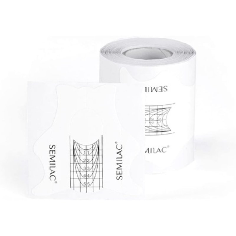 Semilac Nail Extension Stencil 100 Pieces for Slim Gel and Acrylic Nails Finish