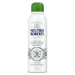 Neutro Roberts Dolomiti Deodorant Spray without Aluminum Salts with Essential Magnolia Oil and White Musk with Pure