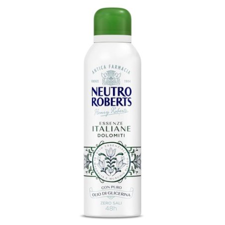 Neutro Roberts Dolomiti Deodorant Spray without Aluminum Salts with Essential Magnolia Oil and White Musk with Pure