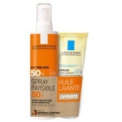 La Roche-Posay Anthelios Invisible Spray Spf50 Lipikar Cleansing Oil Set