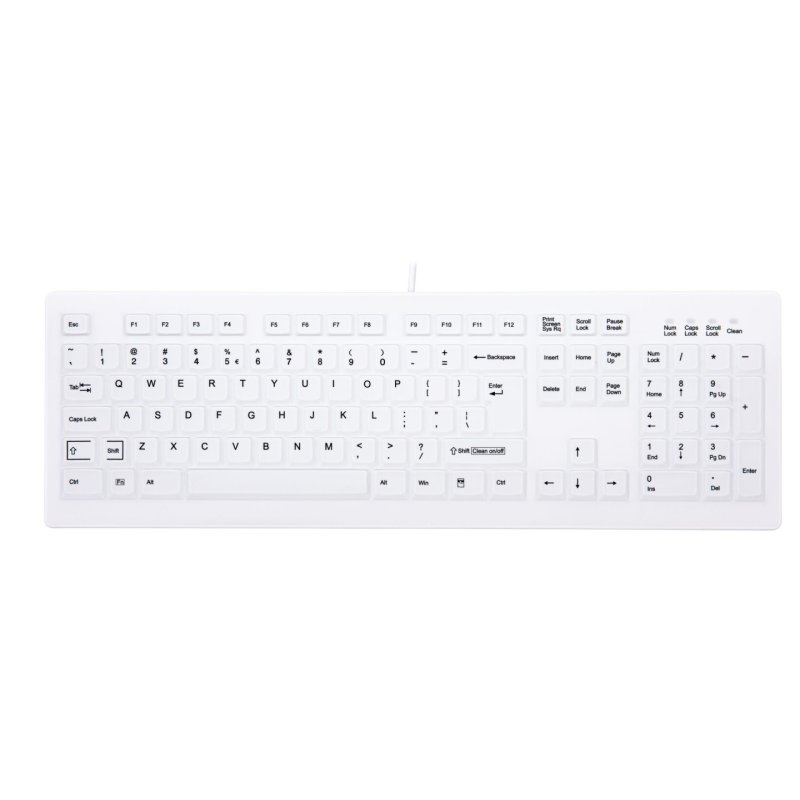 CHERRY AK-C8100F-U1-W/US keyboard Medical USB QWERTY US English White