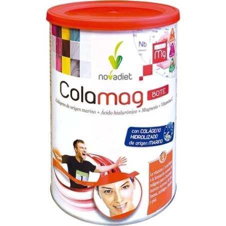 Novadiet Colamag with Marine Collagen Magnesium Hyaluronic Acid and Vitamin C Food Supplement 300g