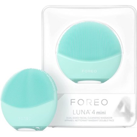 FOREO Luna 4 Mini Facial Cleansing Brush and Face Massager Premium Face Brush Arctic Blue