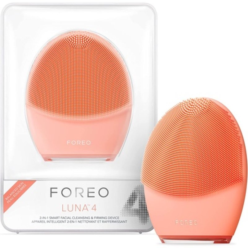 FOREO Luna 4 Facial Cleansing Brush Firming Face Massager Anti-Aging Enhances Absorption of Skin Care Products Balanced