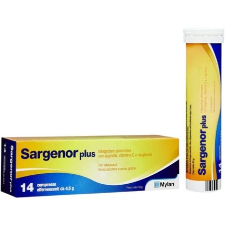 Sargenor Plus Supplement with Lemon Flavor 14 Tablets