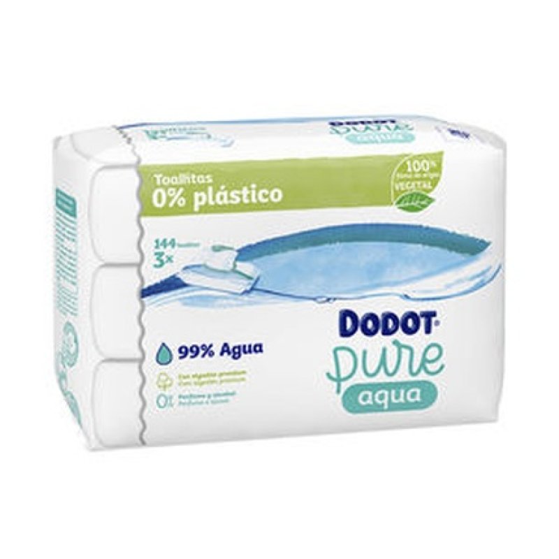 Dodot Pure Total Care 99 Water Wet Wipes - 144 Units