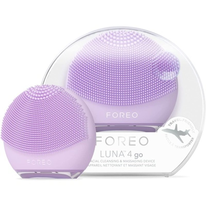 FOREO LUNA 4 go Facial Cleansing Brush and Firming Face Massager Premium Lavender