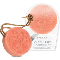 FOREO LUNA 4 Body Peach Perfect Massage Body Brush Exfoliating Scrubber Waterproof USB-Rechargeable