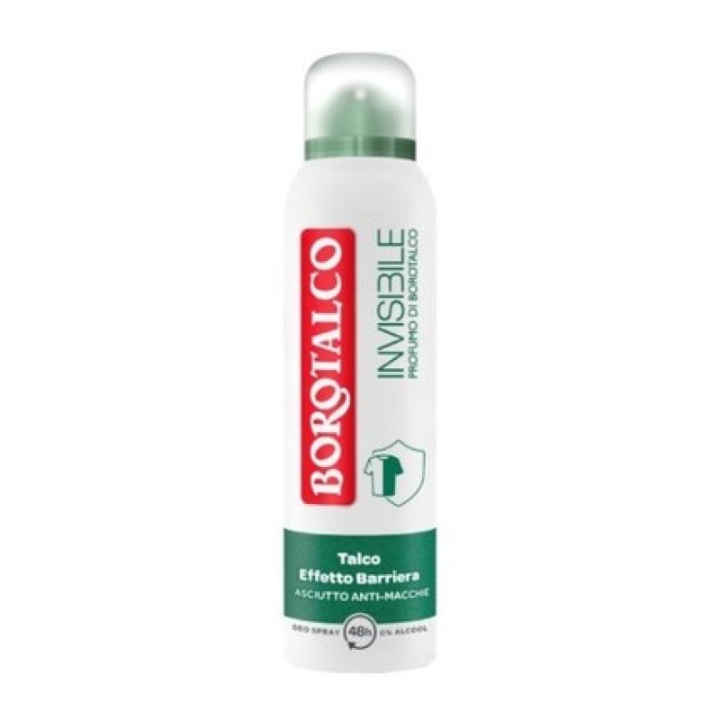 BOROTALCO Invisible Talc Deodorant with Borotalco Fragrance 150ml Spray
