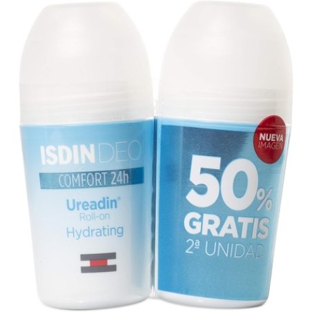 ISDIN Ureadin Deo Comfort 24H Roll On Deodorant 50ml Pack of 2 - 100ml