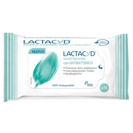 Lactacyd Intimate Wipes 15 pcs Antibacterial
