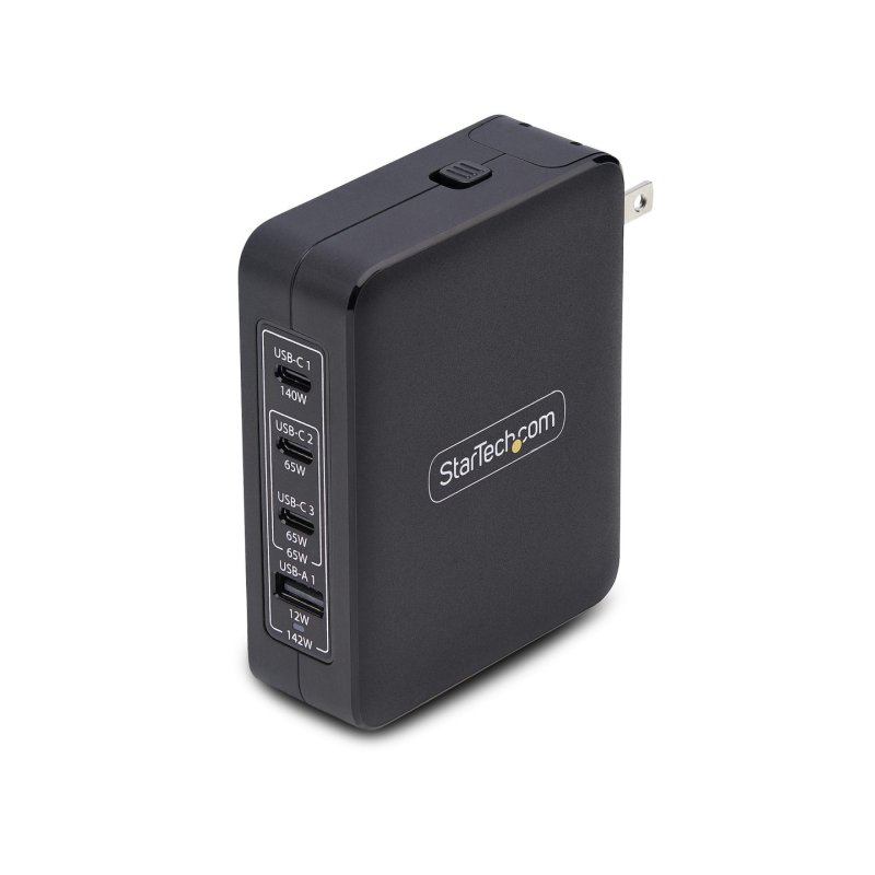 StarTech.com 3114GCU-WALL-CHARGER chargeur d'appareils mobiles Universel Noir Secteur Charge rapide Intérieure