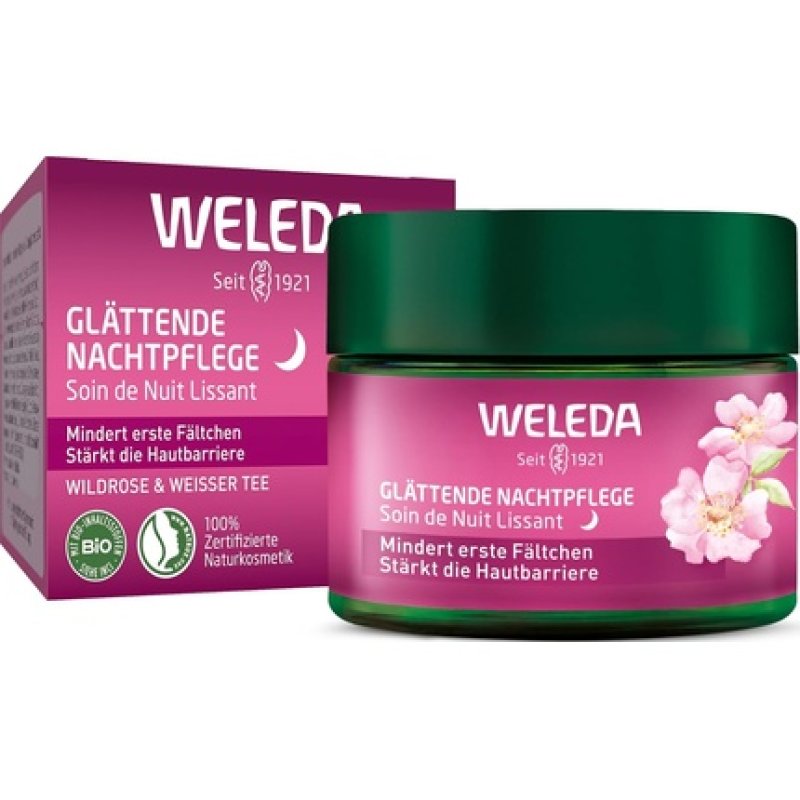 Weleda Organic Smoothing Night Cream Wild Rose & White Tea