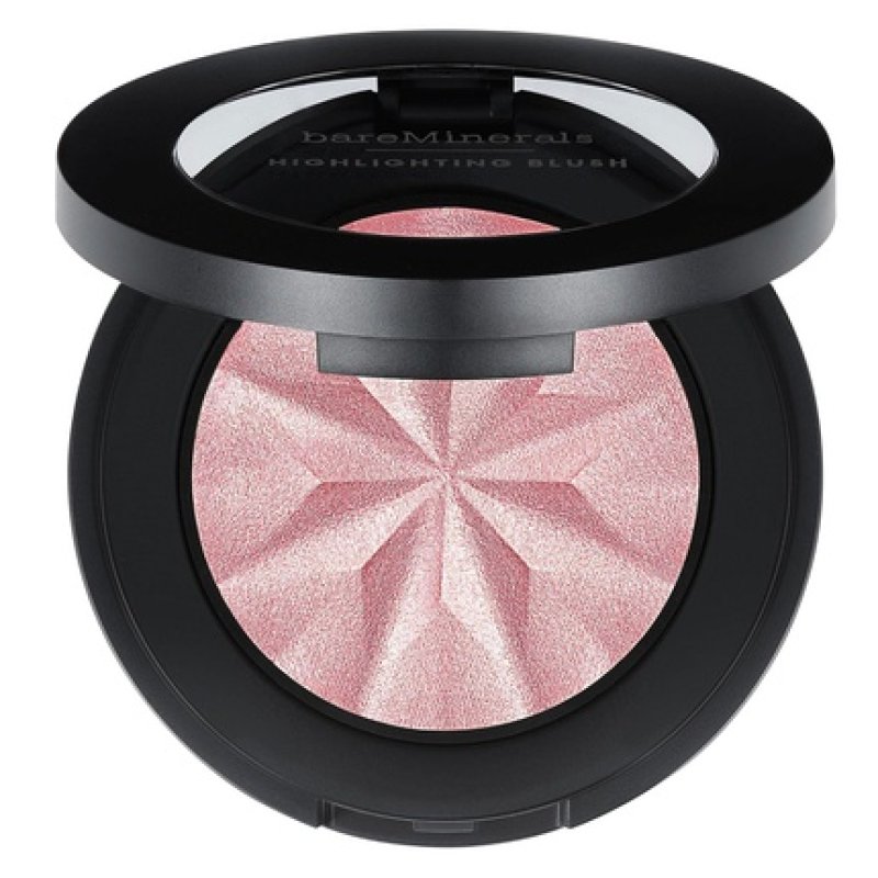bareMinerals Gen Nude Highlighting Blush 2-in-1 Blush Highlighter Hybrid Silky Blendable Makeup All-Day Wear Talc