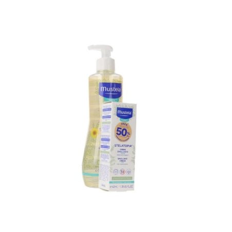 Mustela Stelatopia Bath Oil - 500ml Set Of 2 Pieces