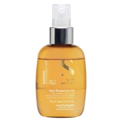 Alfaparf Milano Semi di Lino Sunshine Protective Hair Oil Two-Phase Spray Oil Serum with UV Filters for Sun Exposed