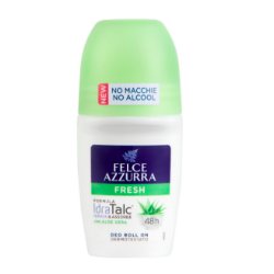 Felce Azzurra Fresh Deo Roll On 50ml 48h Formula Idra Talc with Aloe Vera