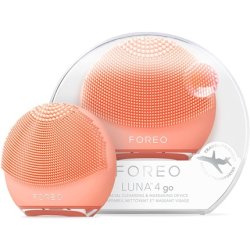 FOREO LUNA 4 go Facial Cleansing Brush and Firming Face Massager Peach Perfect