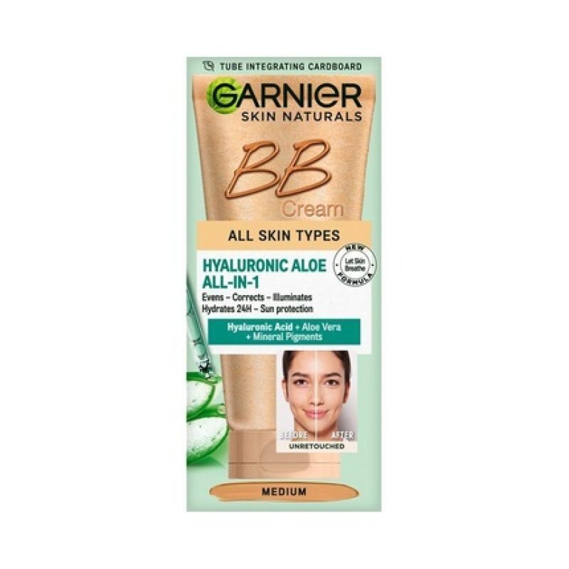 Garnier Classic BB Face Cream Hyaluronic Aloe Vera SPF 10 Medium