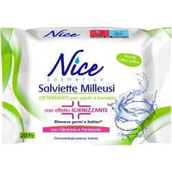 Nice Hygienising Wipes Removes Germs and Bacteria Fresh and Moisturizing on the Skin with Glycerin and Panthenol
