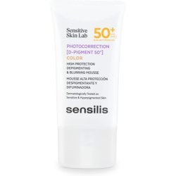 Sensilis Fotocorrectie D-Pigment SPF 50 Face Sunscreen Mousse Texture Pigment Diffuser Prevents Skin Aging for