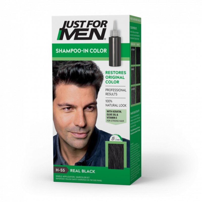 Just For Men Shampoo-in Color H-55 Real Black