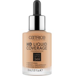 Catrice HD Liquid Coverage Foundation 30ml - No. 046 Camel Beige - Vegan, Oil-Free, Water-Resistant