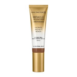 Max Factor Miracle Second Skin Hydrating Foundation Neutral Deep 30ml