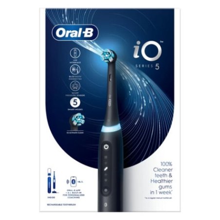 Oral-B iO Series 5 Electric Toothbrush with Travel Case - Black