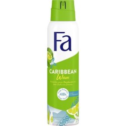 Caribbean Wave Deodorant Spray with Exotic Fresh Lemon Fragrance 150ml