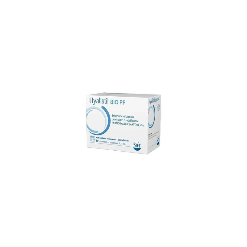 Sifi Hyalistil Bio Phosphate Free Ophthalmic Solution - 30 Single Dose Vials Of 0.25 Ml Hyaluronic Acid