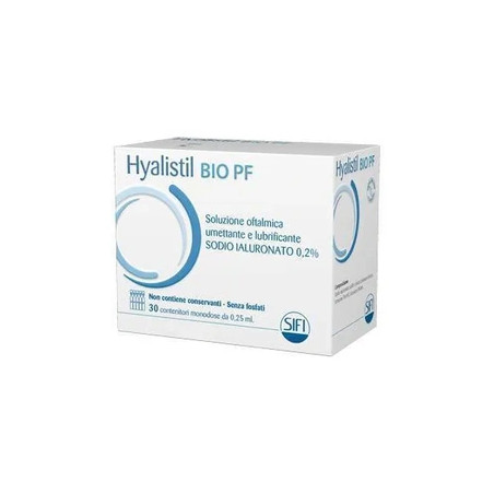 Sifi Hyalistil Bio Phosphate Free Ophthalmic Solution - 30 Single Dose Vials Of 0.25 Ml Hyaluronic Acid