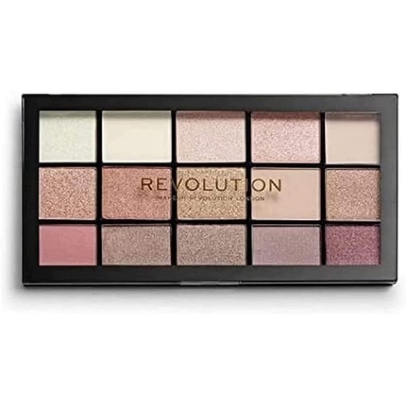 Makeup Revolution Reloaded Eyeshadow Palette Highly Pigmented Iconic 3.0 15 Shades Matte and Shimmer Finishes 16.5g