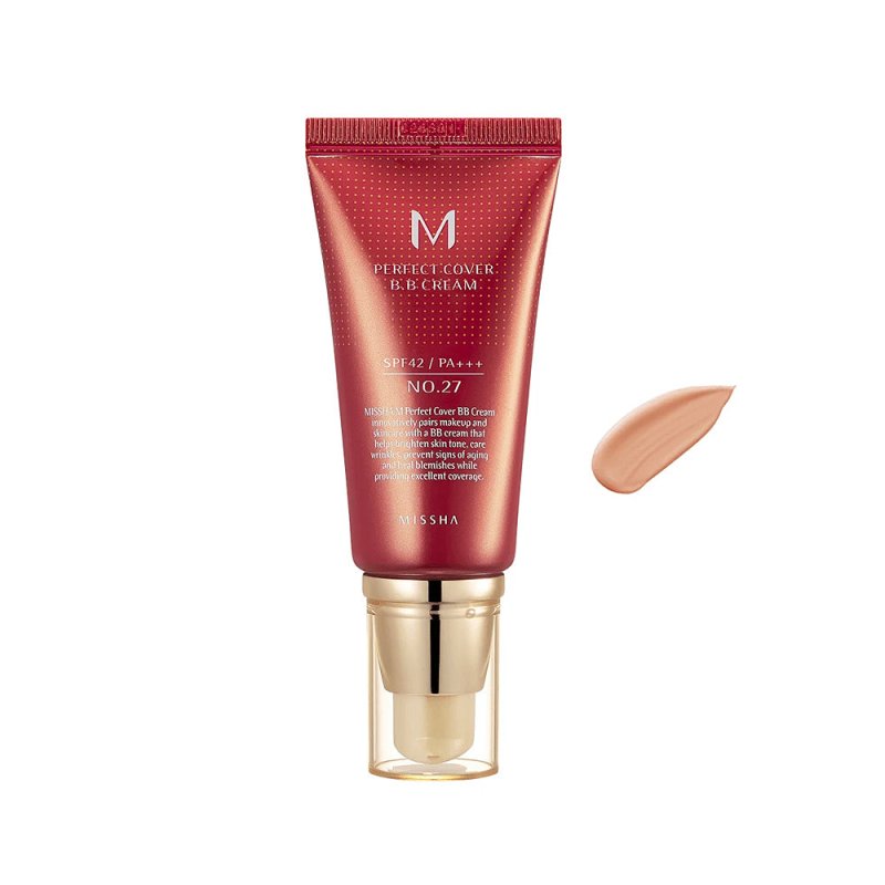 MISSHA M Perfect BB Cream No.27 Honey Beige for Medium/Tan Skin SPF 42 PA 1.69 Fl Oz