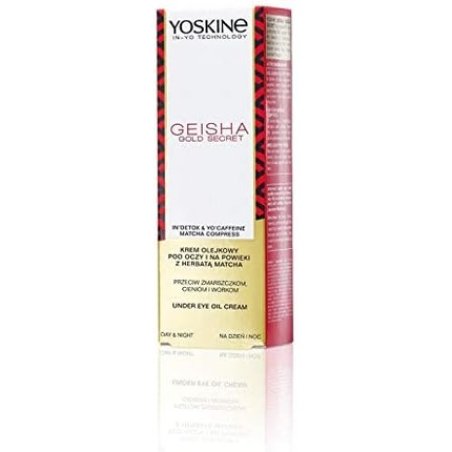 Yoskine Geisha Gold Secret Anti-Wrinkle Under Eye Oil Cream Day & Night 15ml