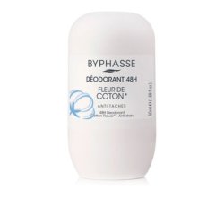 Hygiene Byphasse Cotton Flower 24H Unisex Deodorant Roll-On 50ml