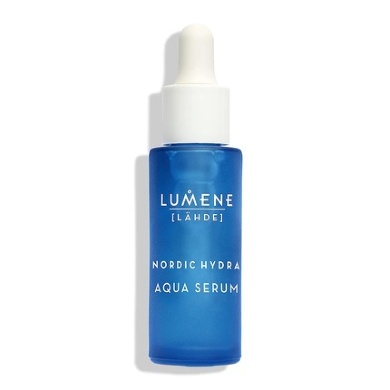 Lumene Nordic Hydra Arctic Dew Quenching Aqua Face Serum with Nordic Red Algae and Hyaluronic Acid 1 fl oz