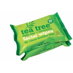 Tea Tree Daily Cleansing Facial Wipes For Healthy Clean Skin 50 Wipes