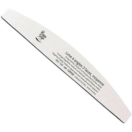 Peggy Sage Nail File 2 Average Faces Halfpipe 180/180 122 752 by Peggy Sage Thickness: 180/180 Clear