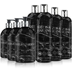 Baylis & Harding Elements Dark Fig & Amber Toiletries Bundle Hand Wash 500ml Body Wash 500ml