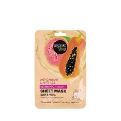 Organic Shop Sheet Mask Guava & Papaya
