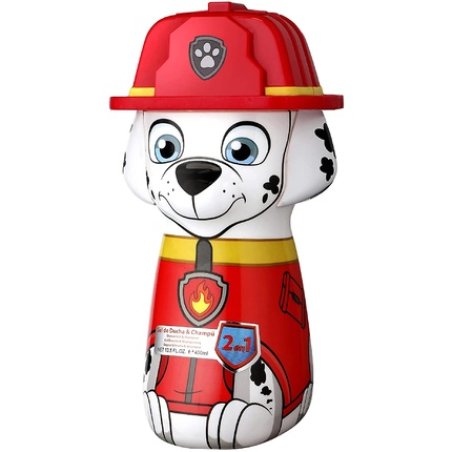 Air-Val International Paw Patrol 2in1 Shower Gel & Shampoo 2D Marshall 400ml